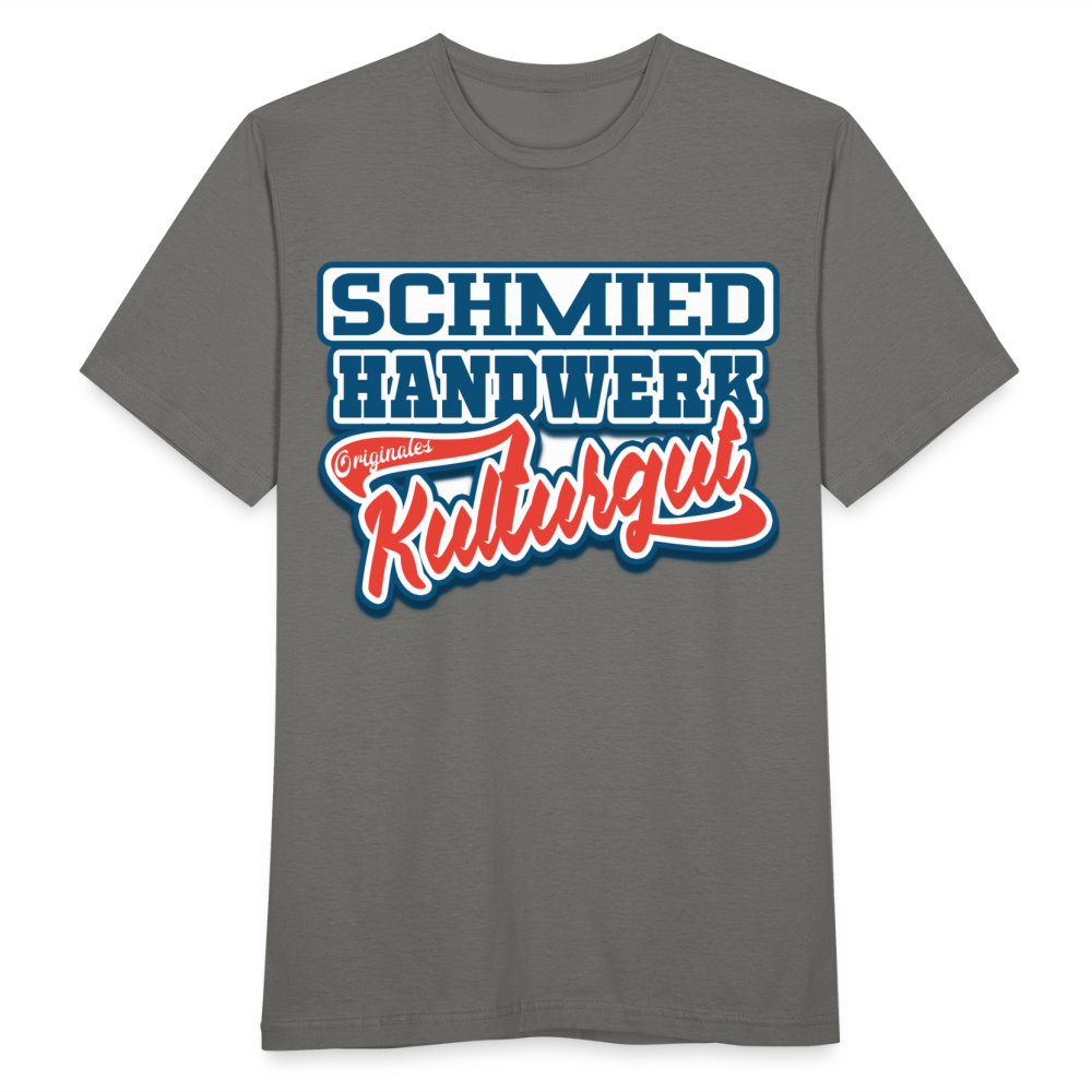 Schmied Handwerk Originales Kulturgut - Männer T-Shirt - Graphit