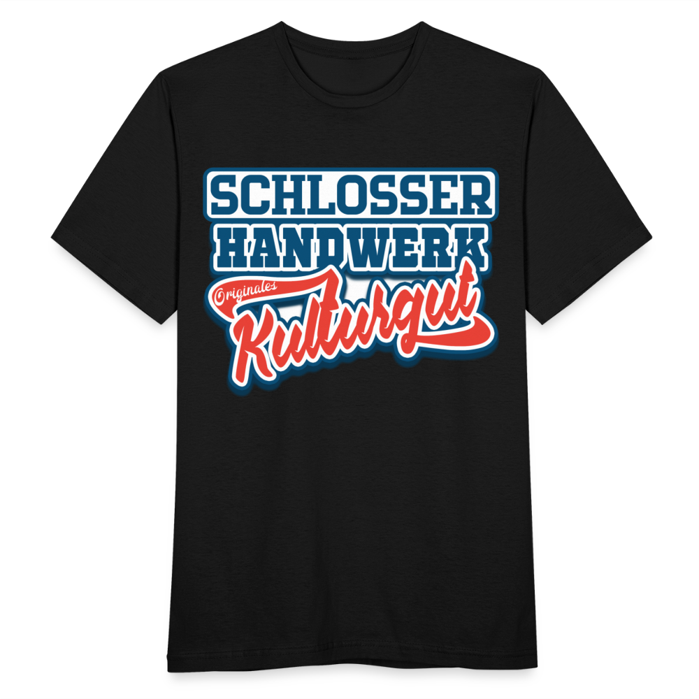 Schlosser Handwerk Originles Kulturgut - Männer T-Shirt - Schwarz