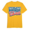 Steinmetz Hanswerk Originales Kulturgut - Männer T-Shirt - Gelb