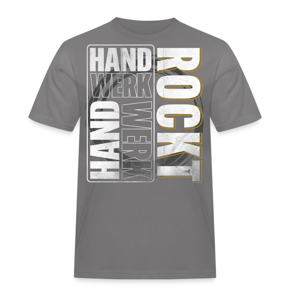 Handwerk Rockt - Workwear T-Shirt - Grau