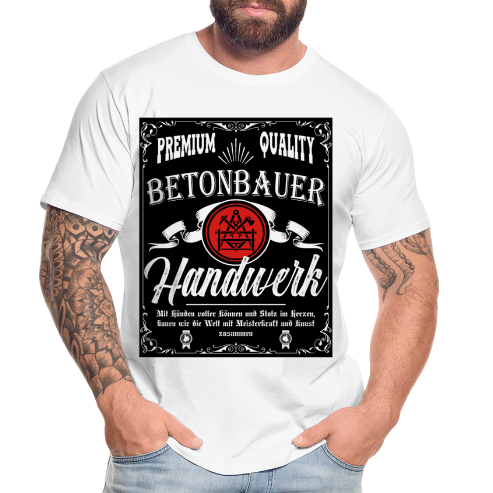 Betonbauer Premium T-Shirt - weiß