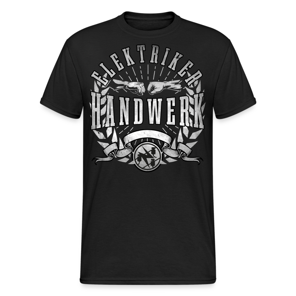 Elektriker Gildan Heavy T-Shirt - Schwarz