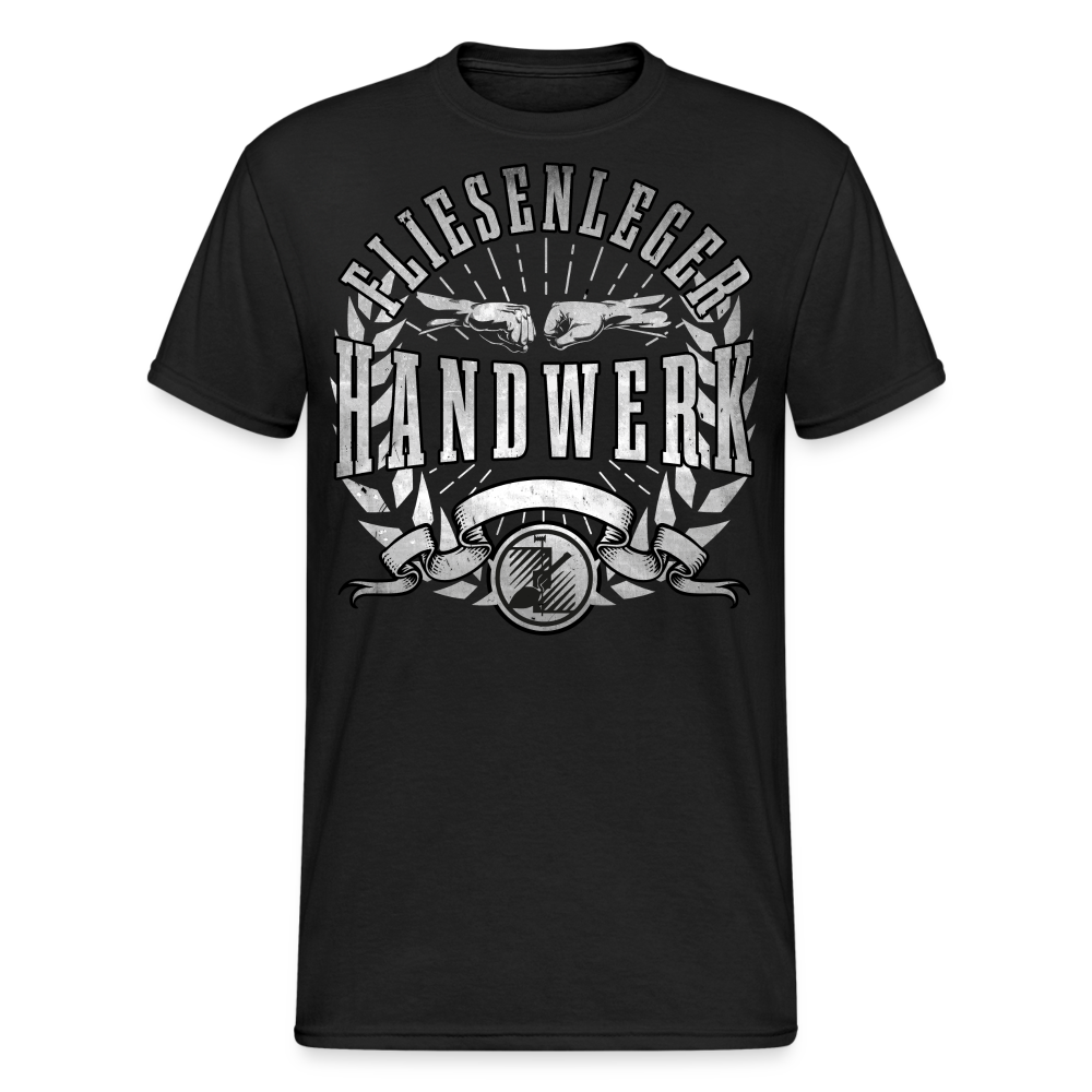Fliesenleger Gildan Heavy T-Shirt - Schwarz