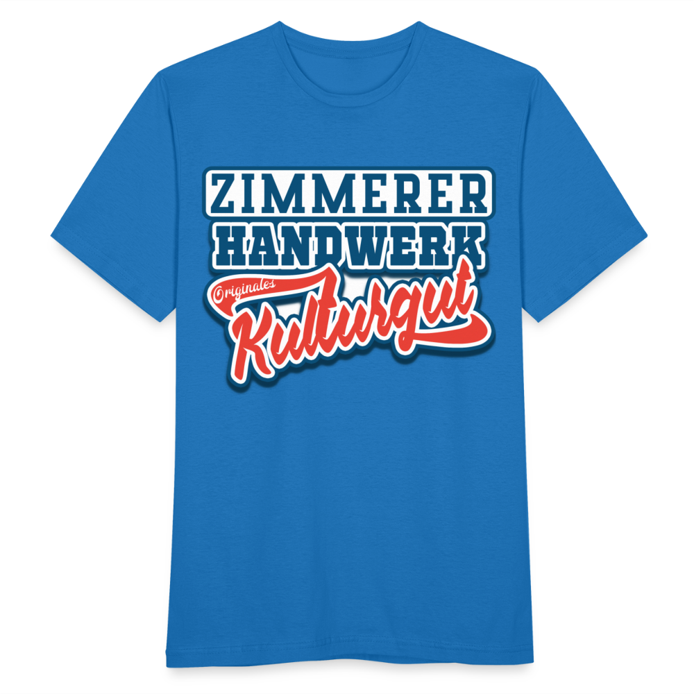 Zimmerer Handwerk Originales Kulturgut - Männer T-Shirt - Royalblau