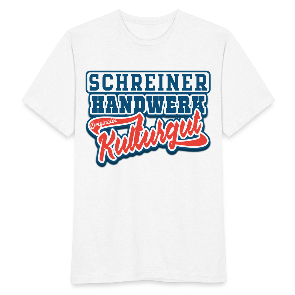 Schreiner Handwerk Originales Kulturgut - Männer T-Shirt - weiß