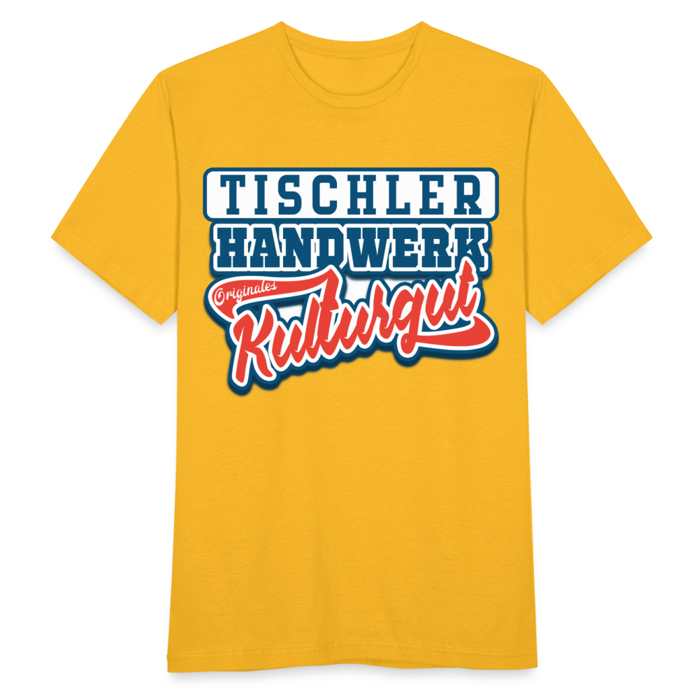 Tischler Handwerk Originales Kulturgut - Männer T-Shirt - Gelb