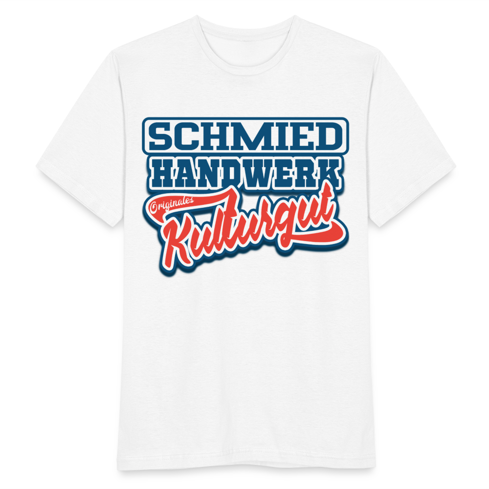 Schmied Handwerk Originales Kulturgut - Männer T-Shirt - weiß