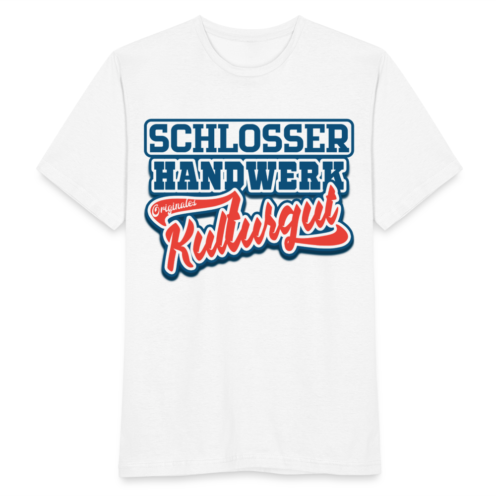 Schlosser Handwerk Originles Kulturgut - Männer T-Shirt - weiß