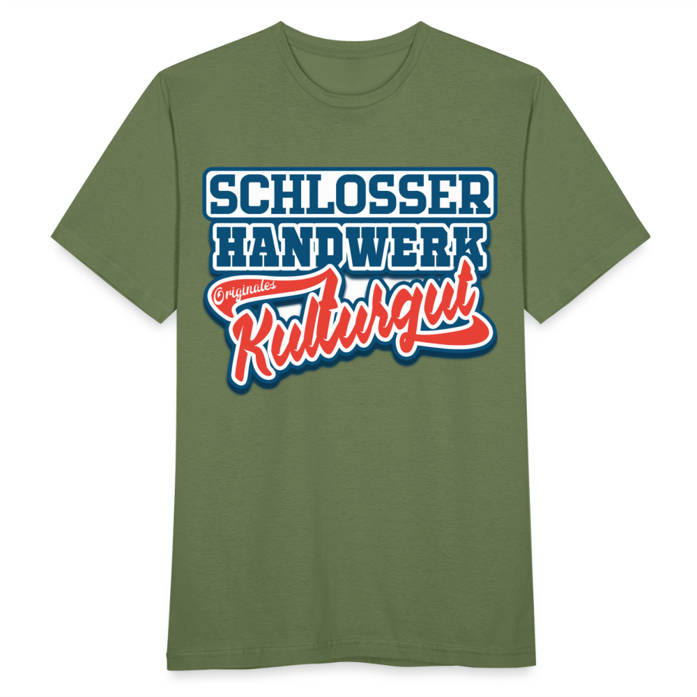 Schlosser Handwerk Originles Kulturgut - Männer T-Shirt - Militärgrün