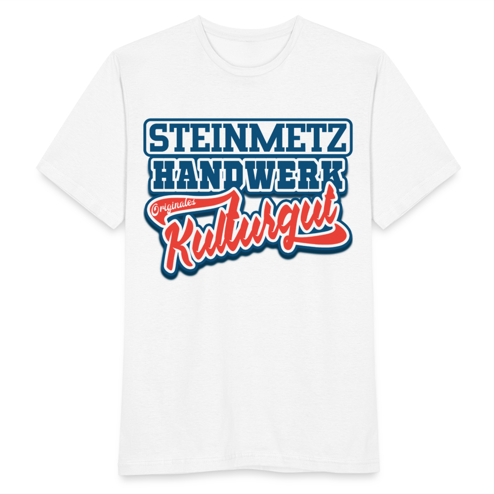 Steinmetz Hanswerk Originales Kulturgut - Männer T-Shirt - weiß