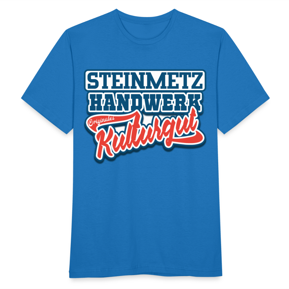Steinmetz Hanswerk Originales Kulturgut - Männer T-Shirt - Royalblau