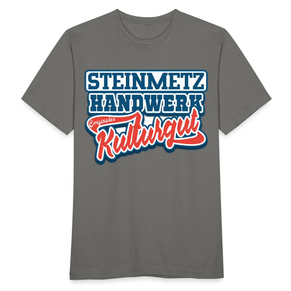 Steinmetz Hanswerk Originales Kulturgut - Männer T-Shirt - Graphit