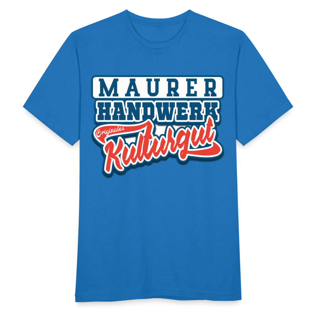 Maurer Handwerk Originales Kulturgut - Männer T-Shirt - Royalblau