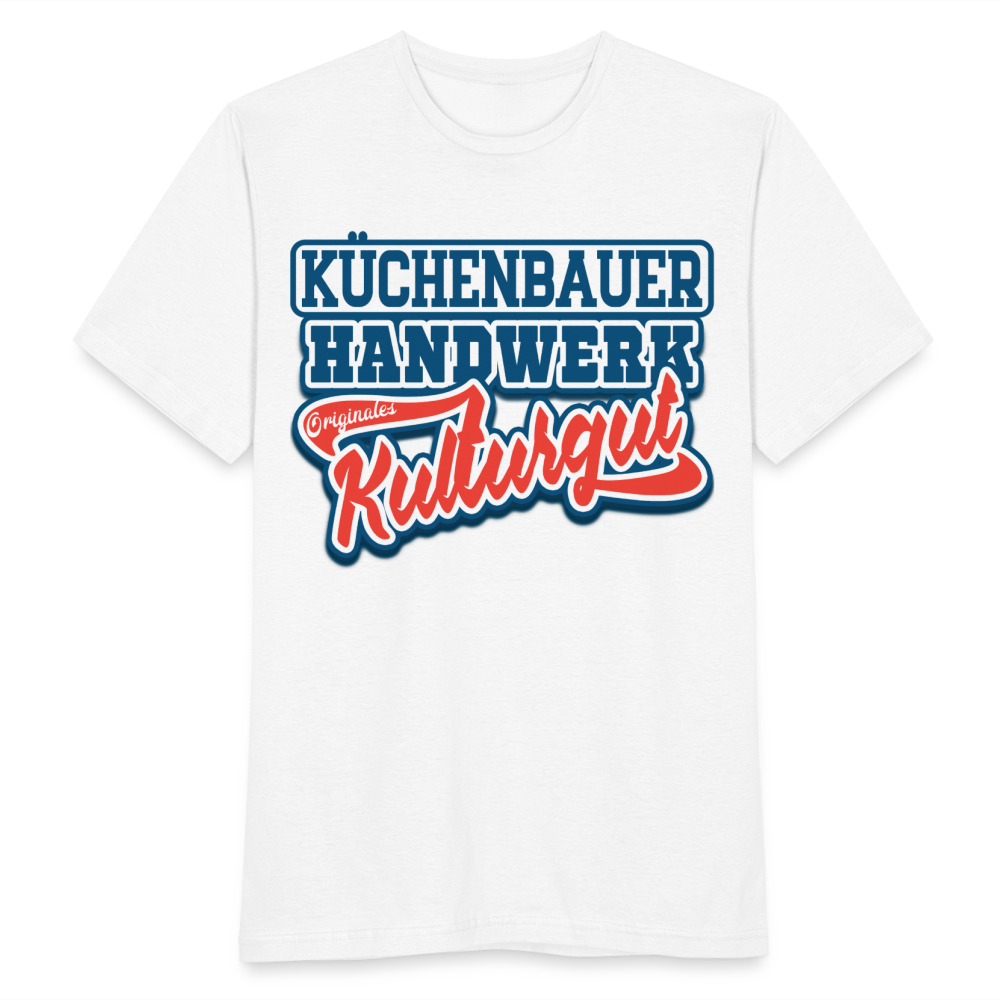 Küchenbauer Handwerk Originales Kulturgut - Männer T-Shirt - weiß
