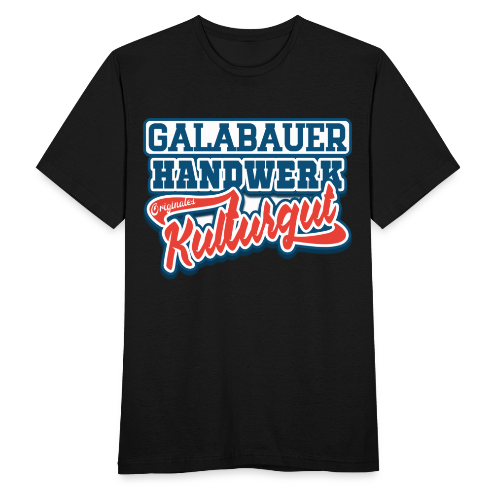 Galabauer Handwerk Originales Kulturgut - Männer T-Shirt - Schwarz