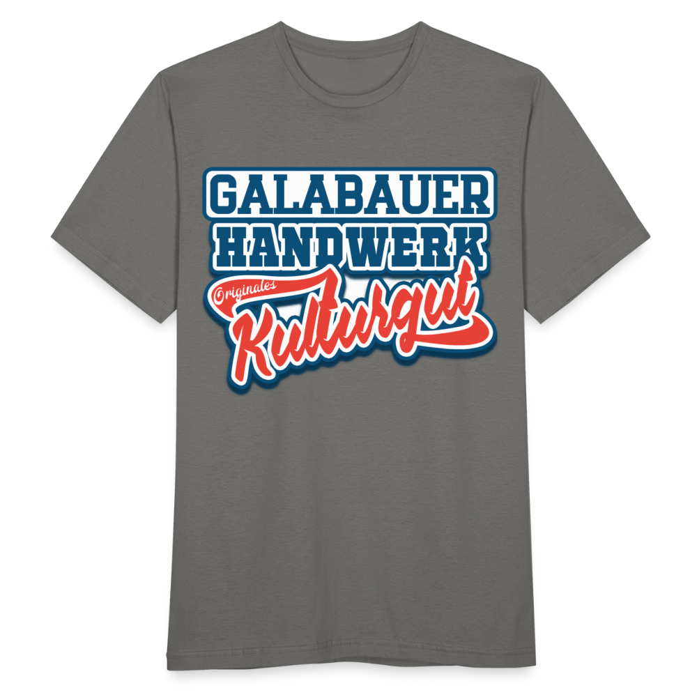 Galabauer Handwerk Originales Kulturgut - Männer T-Shirt - Graphit