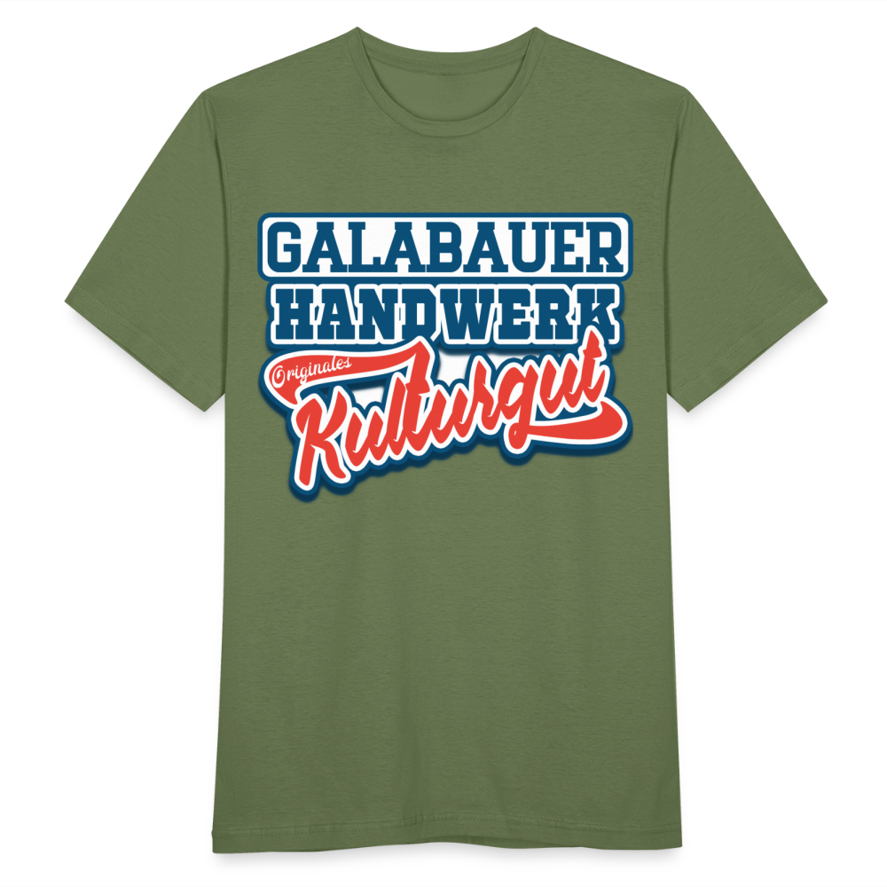 Galabauer Handwerk Originales Kulturgut - Männer T-Shirt - Militärgrün
