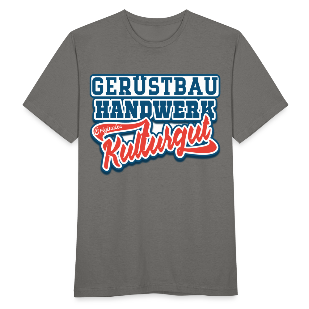 Gerüstbau Handwerk Originales Kulturgut - Männer T-Shirt - Graphit