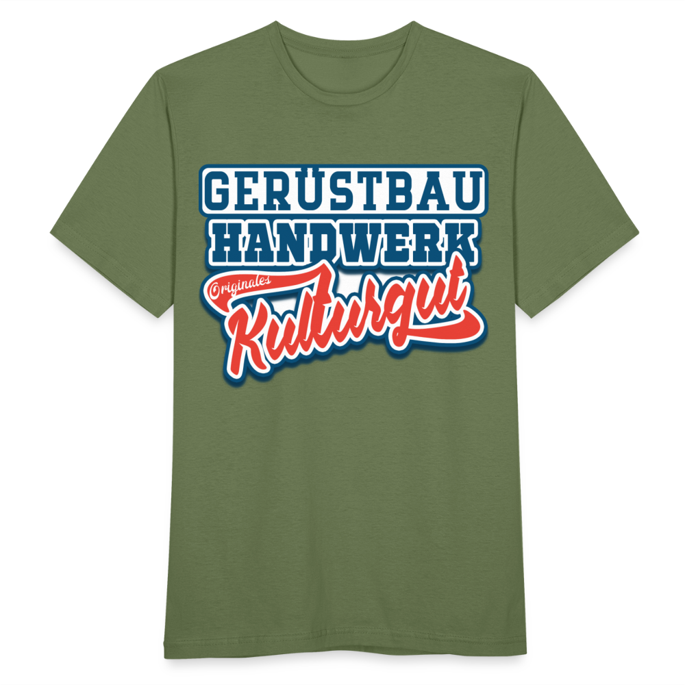 Gerüstbau Handwerk Originales Kulturgut - Männer T-Shirt - Militärgrün