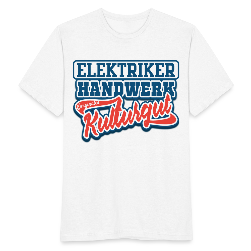 Elektriker Handwerk Originales Kulturgut - Männer T-Shirt - weiß