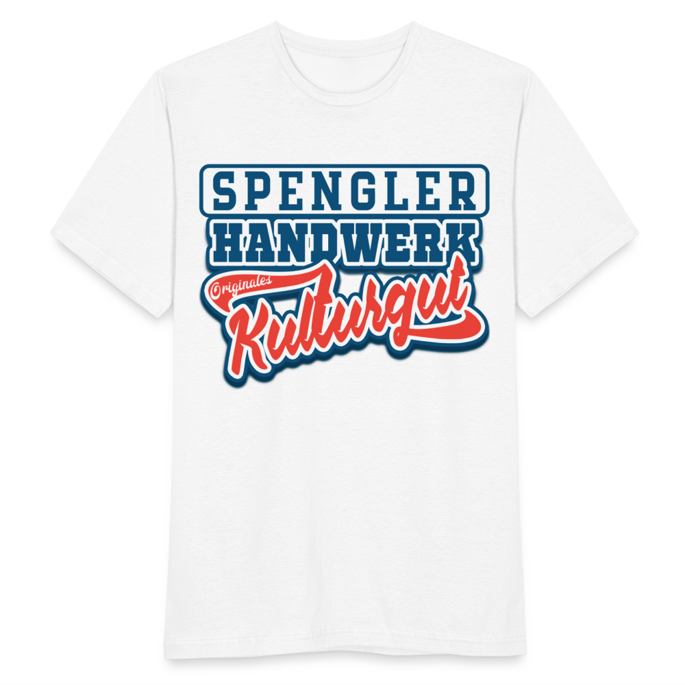Spengler Handwerk Originales Kulturgut - Männer T-Shirt - weiß