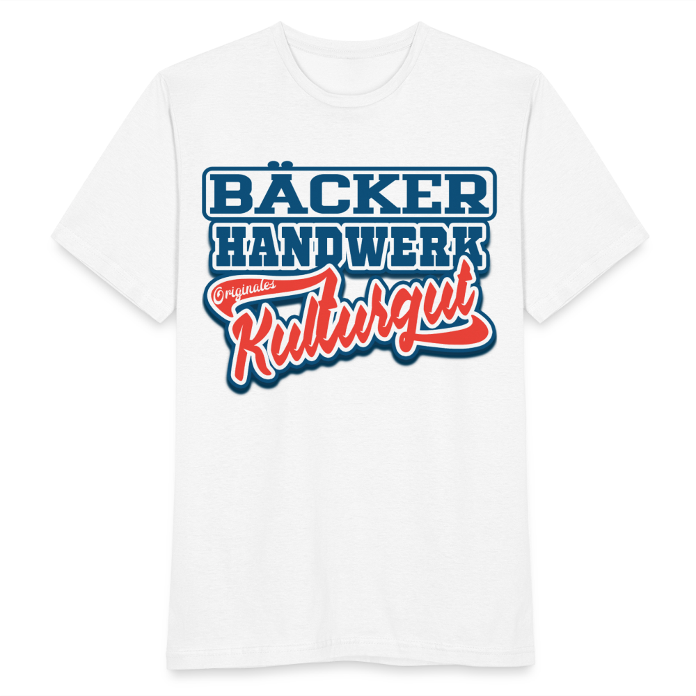 Bäcker Handwerk Originales Kulturgut - Männer T-Shirt - weiß
