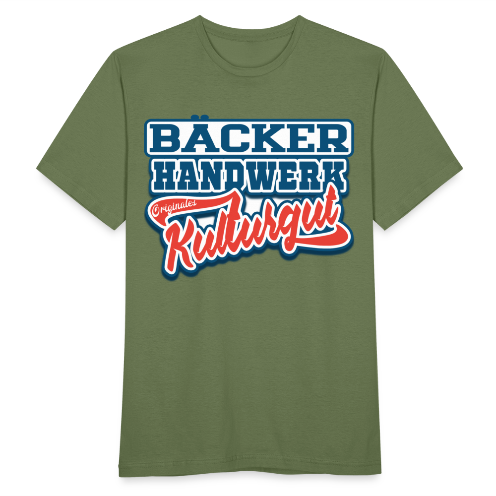 Bäcker Handwerk Originales Kulturgut - Männer T-Shirt - Militärgrün
