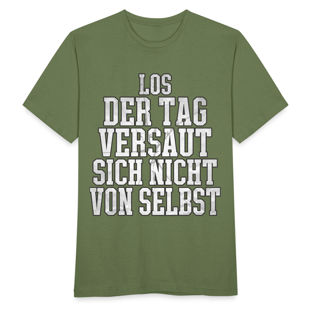 Der Tag versaut Handwerker T-Shirt - Militärgrün