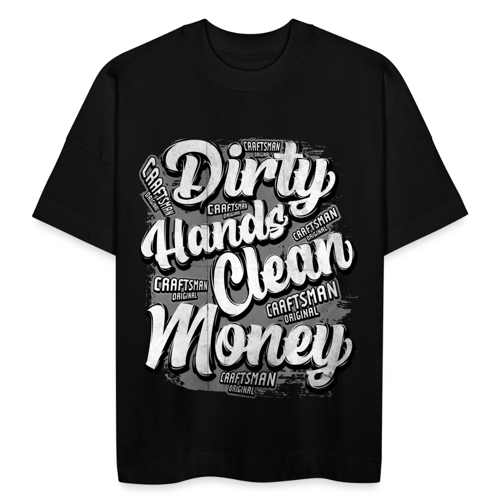 Dirty Hands Craftsman Oversize T-Shirt - Schwarz
