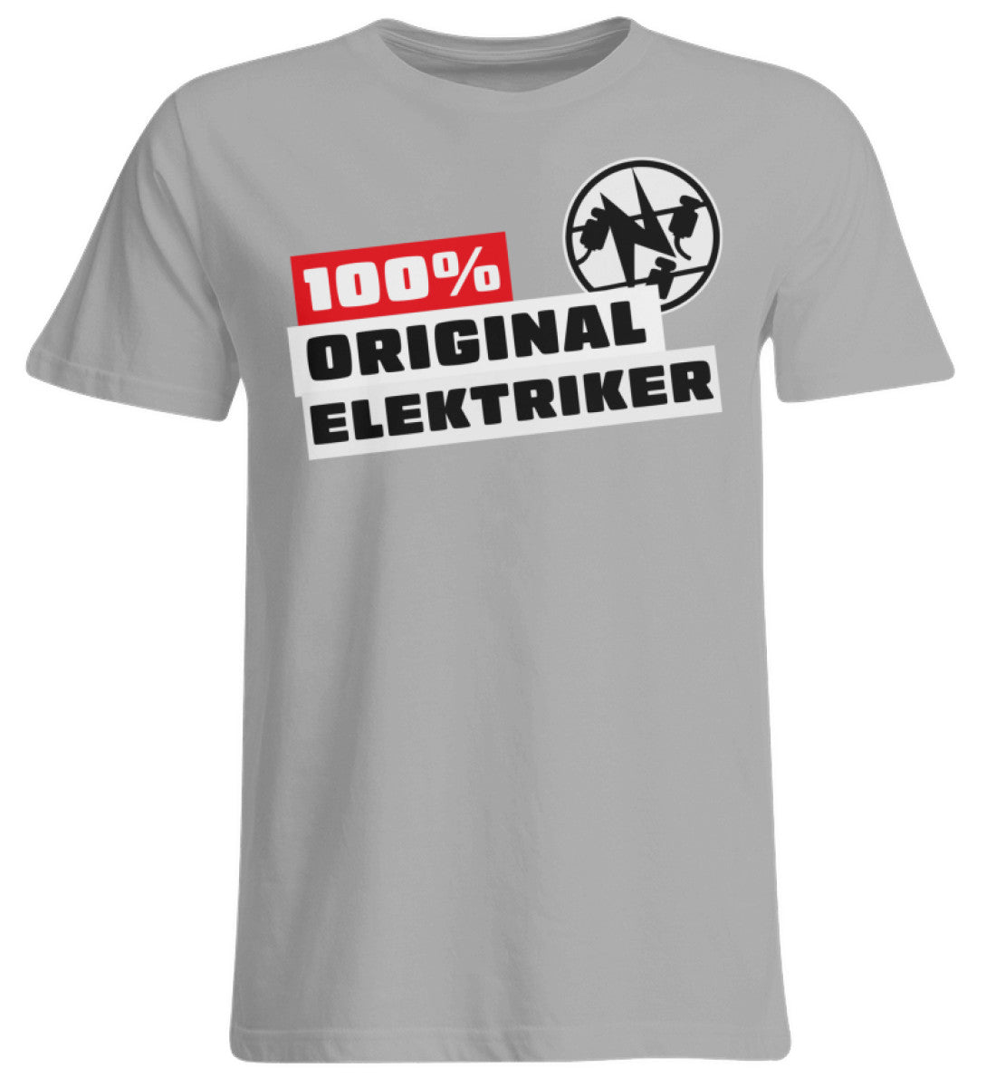 100 % Elektriker - Handwerker Übergrößen T-Shirt - Handwerkerfashion