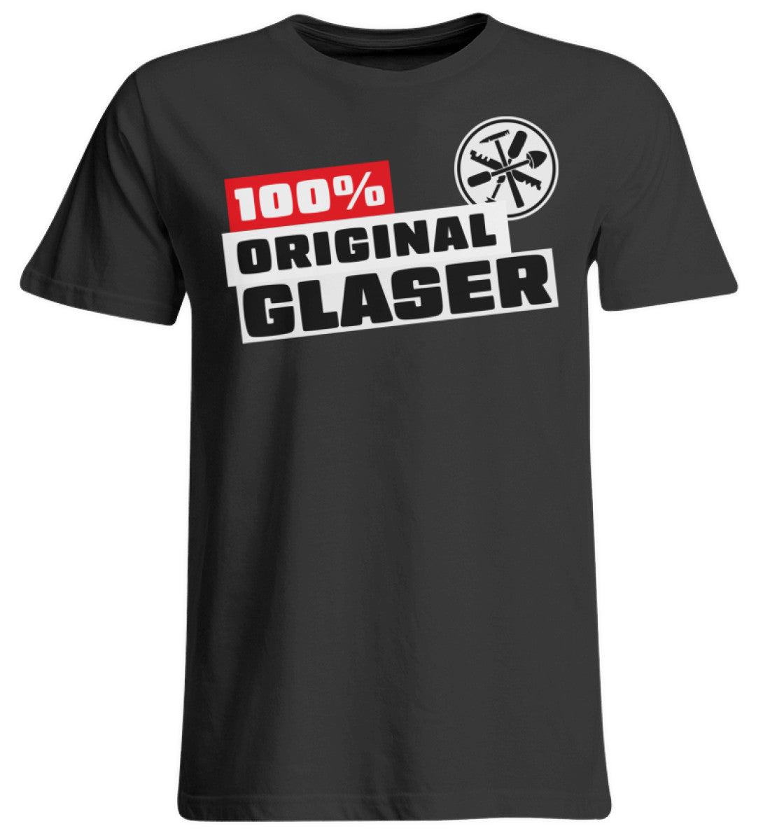 Handwerker Übergrößen T-Shirt 100 % Glaser www.handwerkerfashion.de